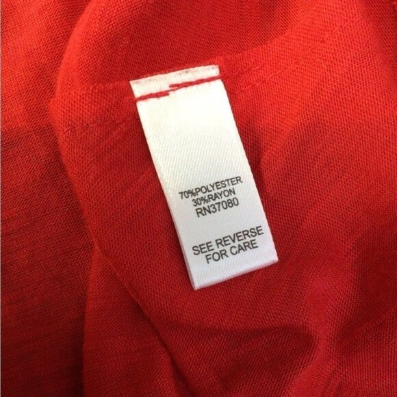 Cato Red Sleeveless Scoop Neck Tank Top (0066) - Picture 4 of 11